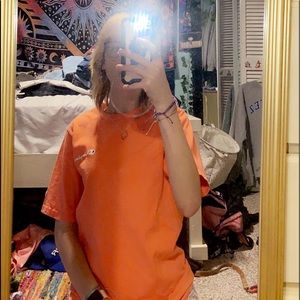 💕champion orange shirt